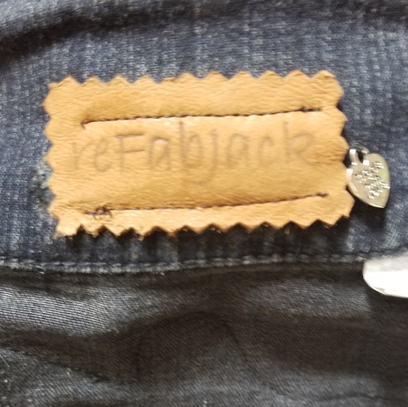 "Don't take a nap" denim jean jacket by reFabjack - Picture 8 of 8